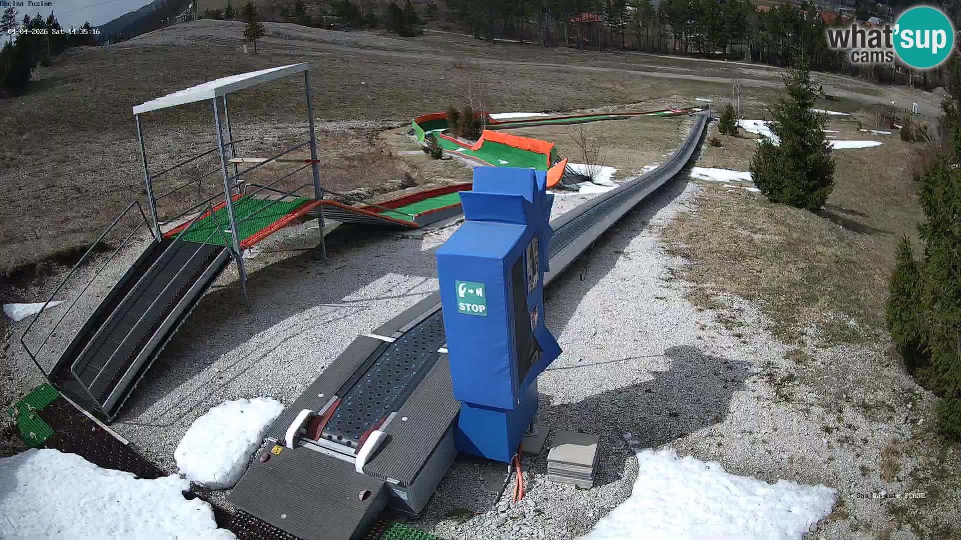 Live webcam Fužine toboggan run – Croatia