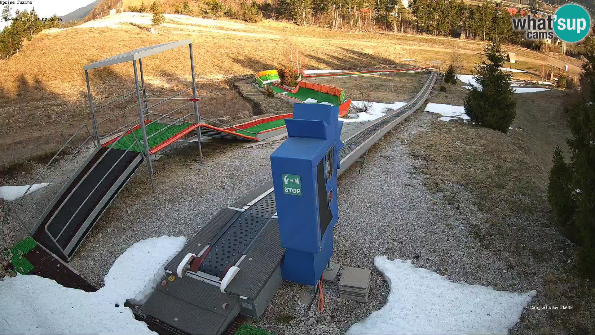 Live webcam Pista da slittino Fužine – Croazia