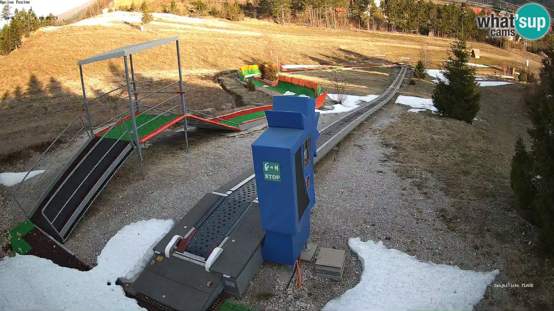 Live webcam Pista da slittino Fužine – Croazia