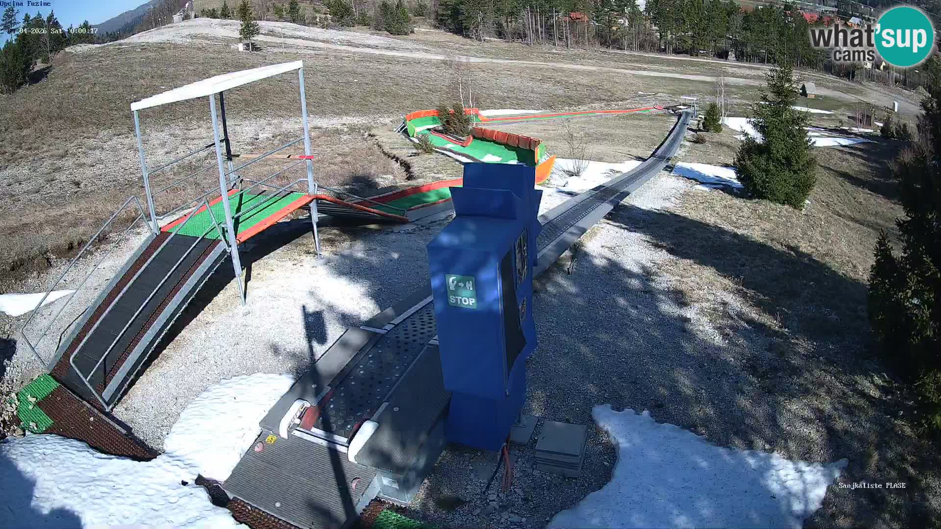 Live webcam Pista da slittino Fužine – Croazia