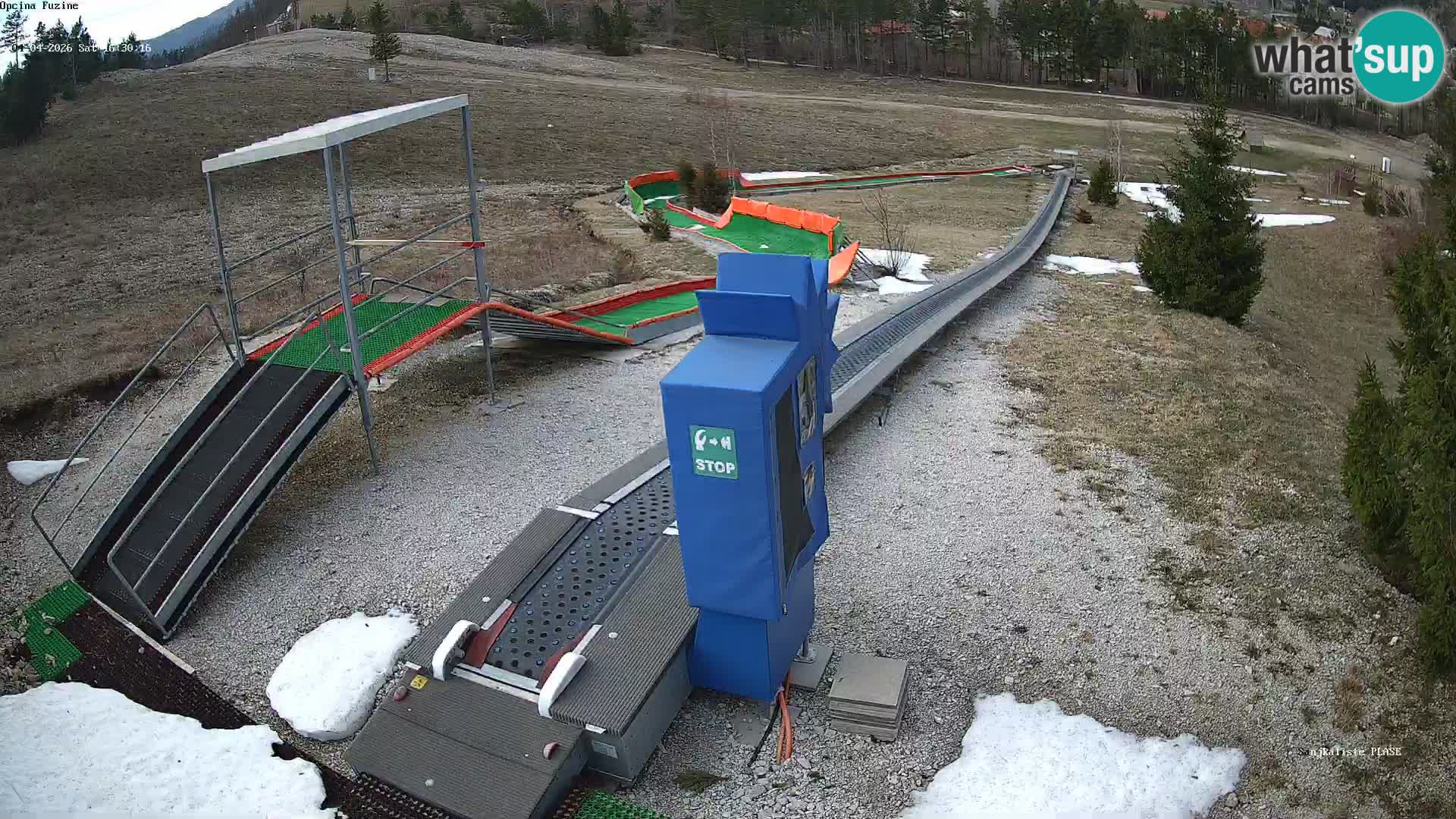 Live webcam Pista da slittino Fužine – Croazia