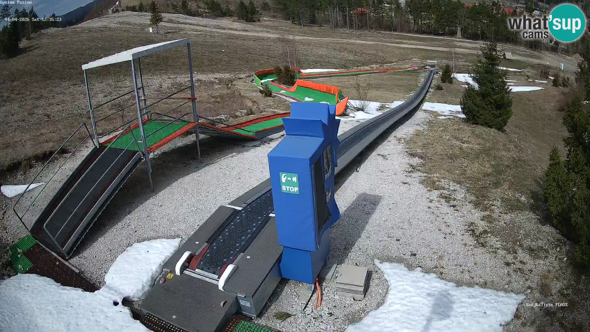 Live webcam Fužine toboggan run – Croatia