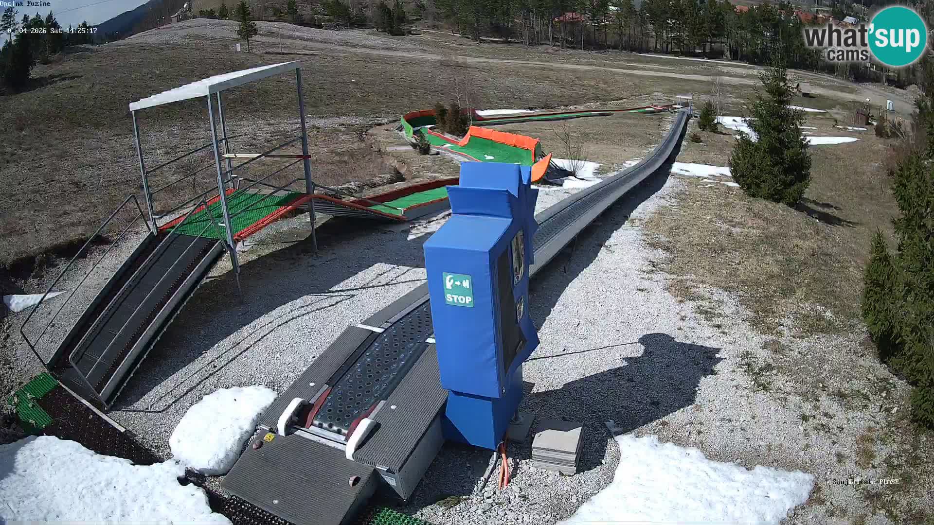 Live webcam Fužine toboggan run – Croatia