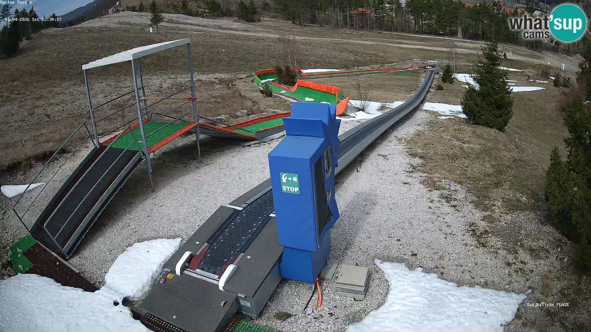 Live webcam Fužine toboggan run – Croatia