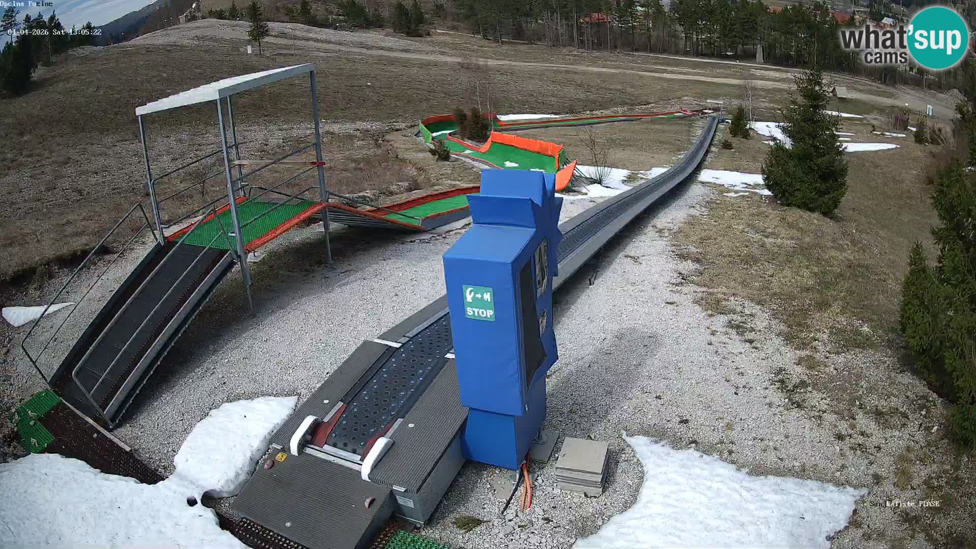 Live webcam Fužine toboggan run – Croatia