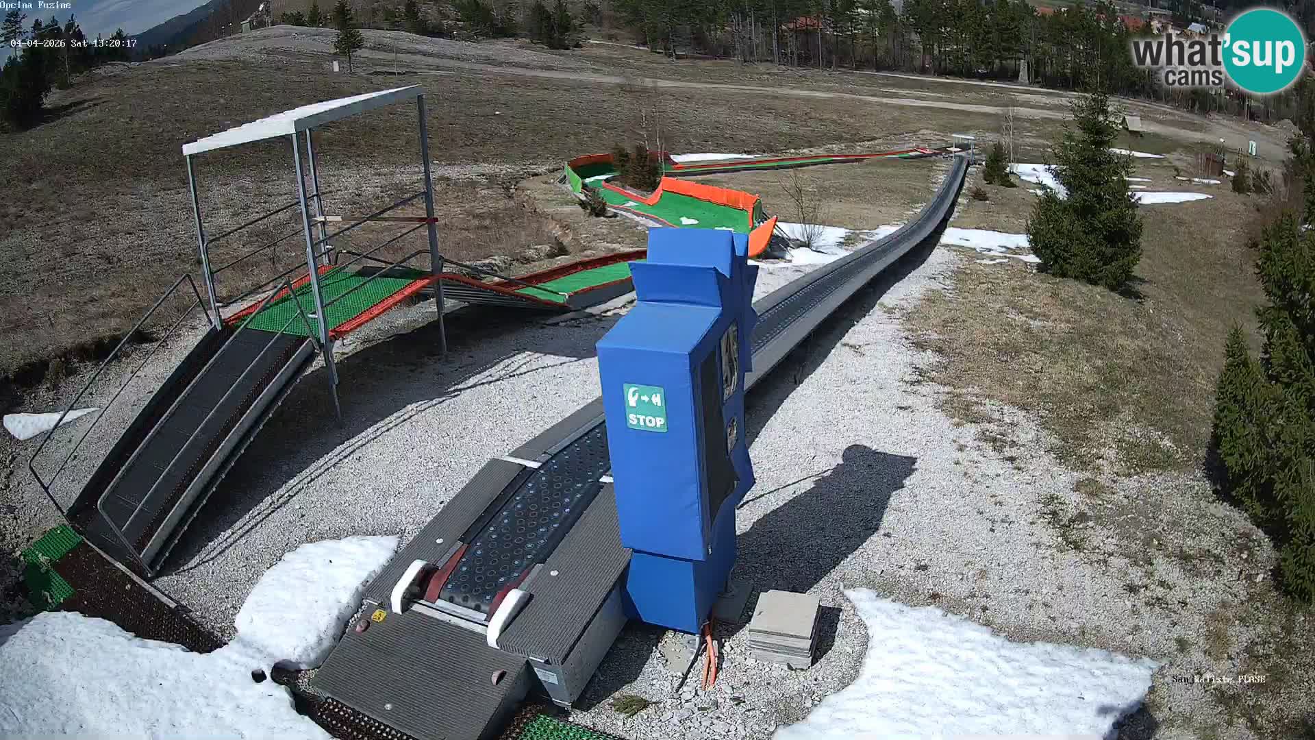 Live webcam Fužine toboggan run – Croatia