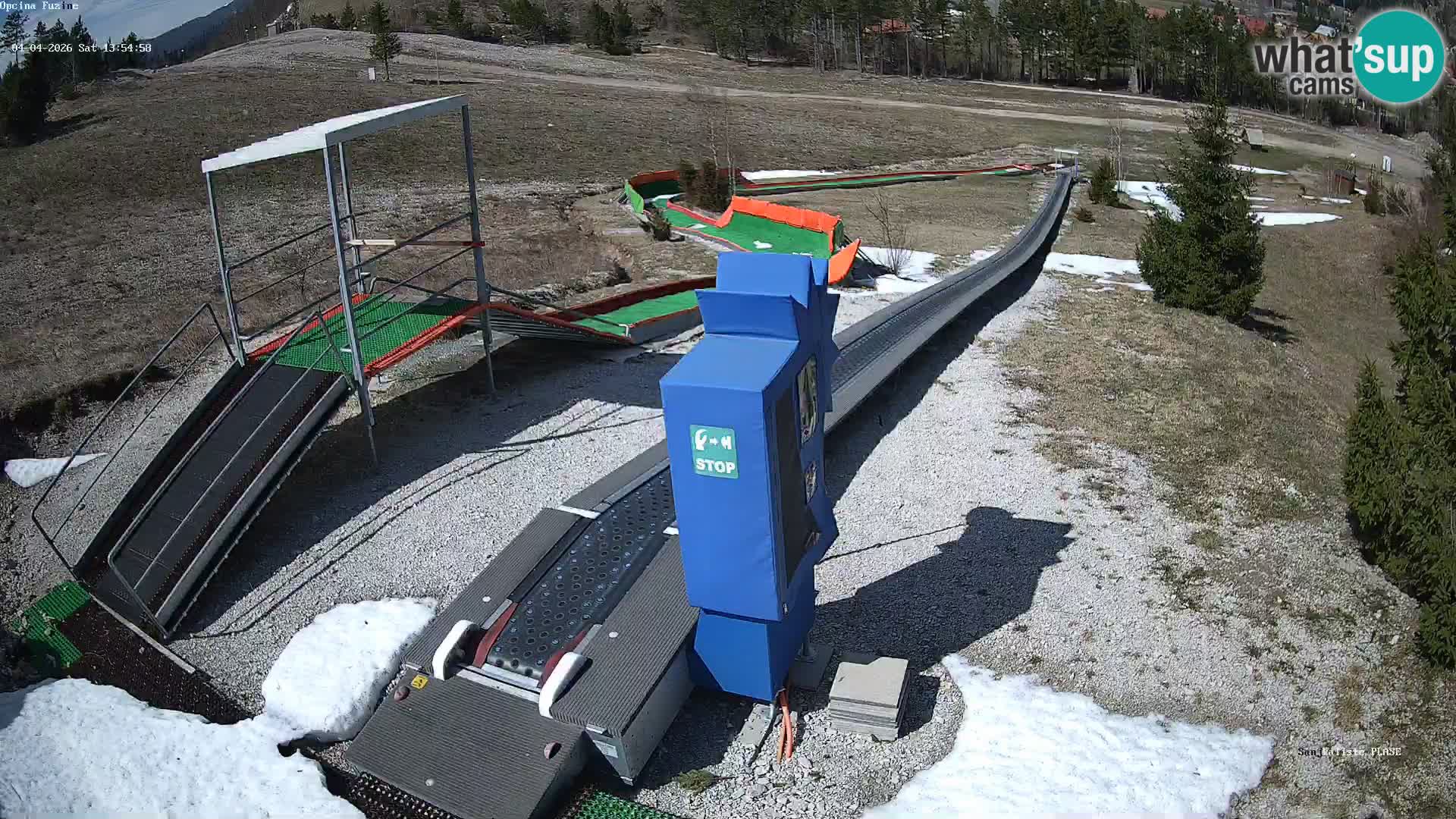 Live webcam Pista da slittino Fužine – Croazia