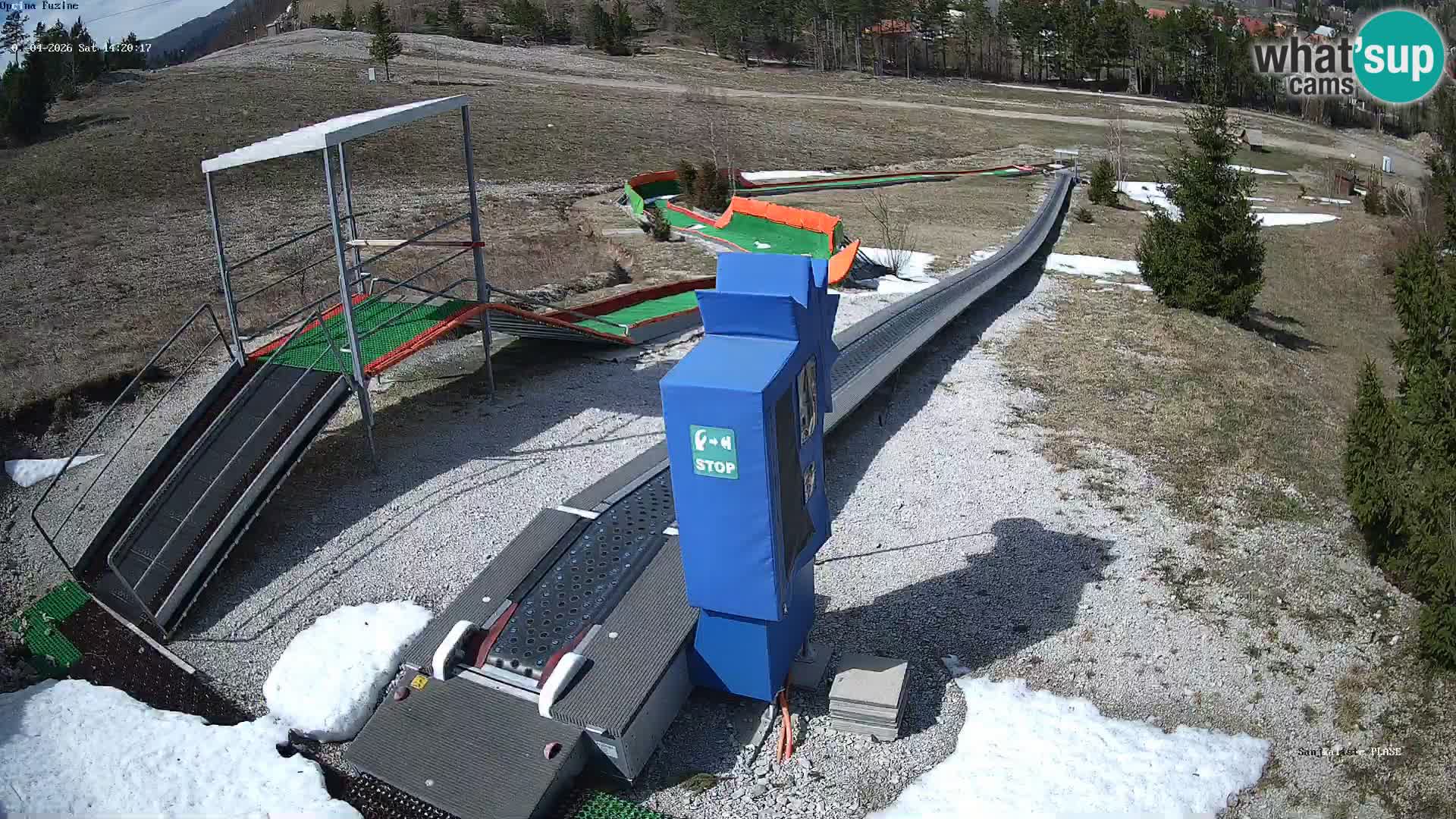 Live webcam Pista da slittino Fužine – Croazia