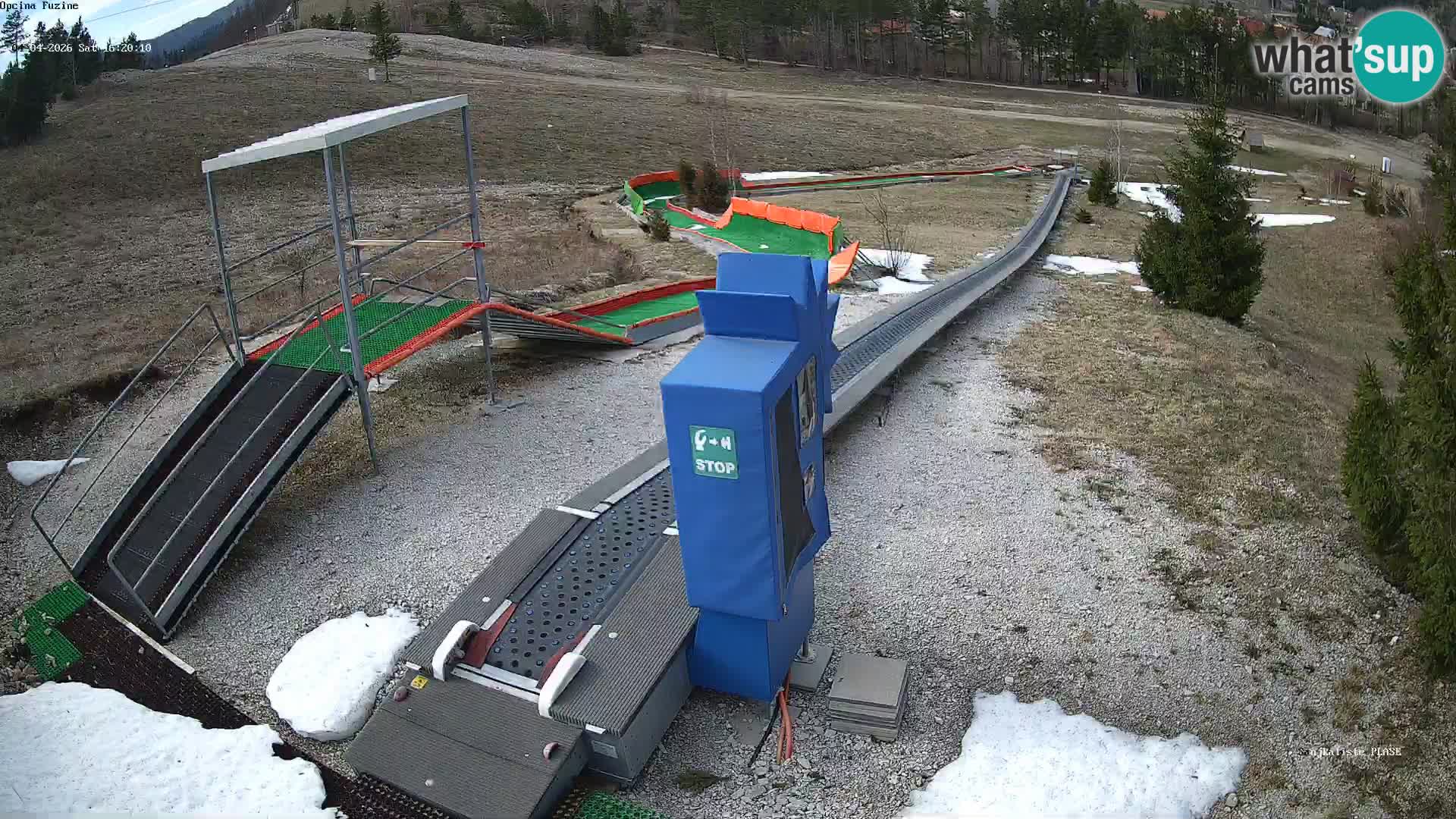 Live webcam Fužine toboggan run – Croatia