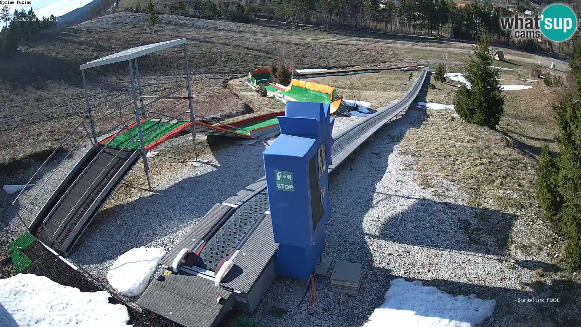 Live webcam Pista da slittino Fužine – Croazia