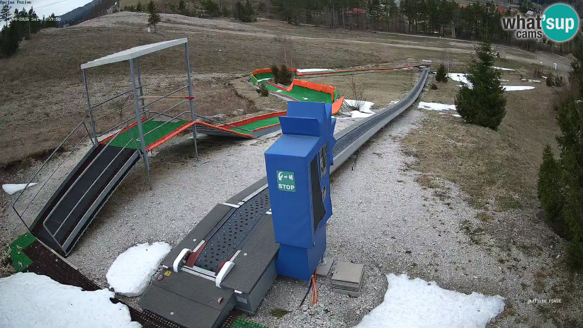 Live webcam Fužine toboggan run – Croatia