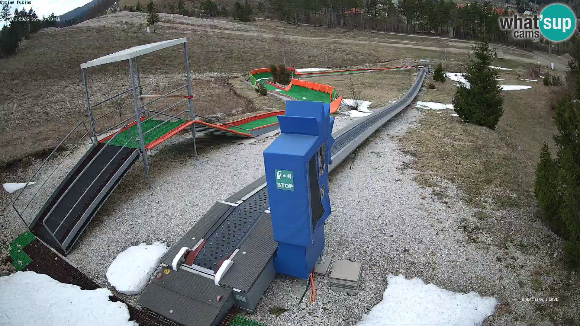 Webcam en direct Piste de luge de Fužine – Croatie