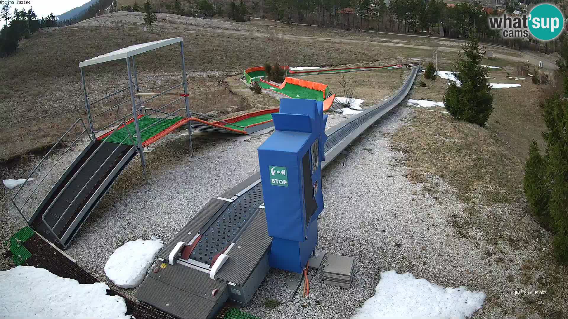 Live webcam Fužine toboggan run – Croatia