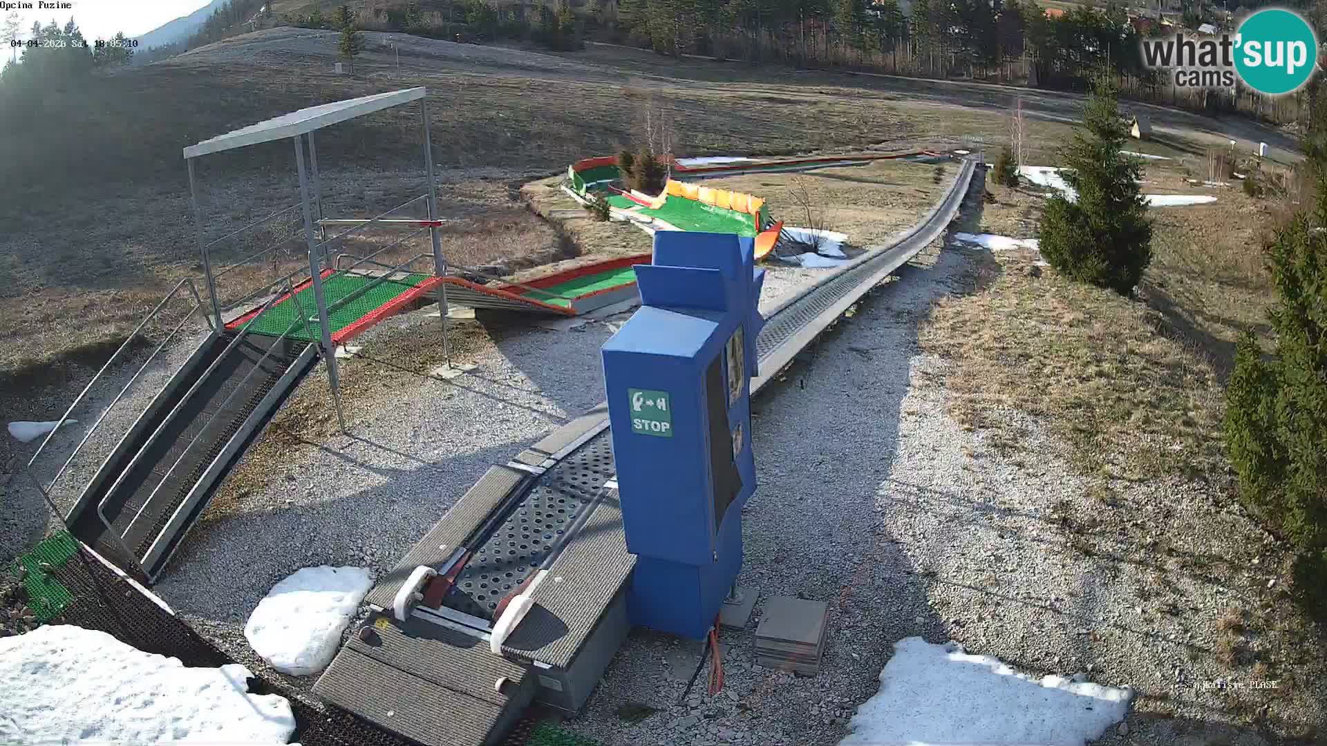 Live webcam Fužine toboggan run – Croatia