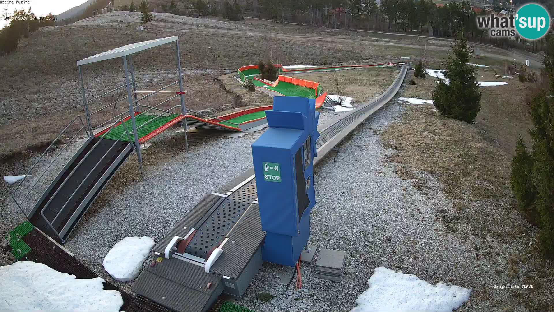 Webcam en direct Piste de luge de Fužine – Croatie