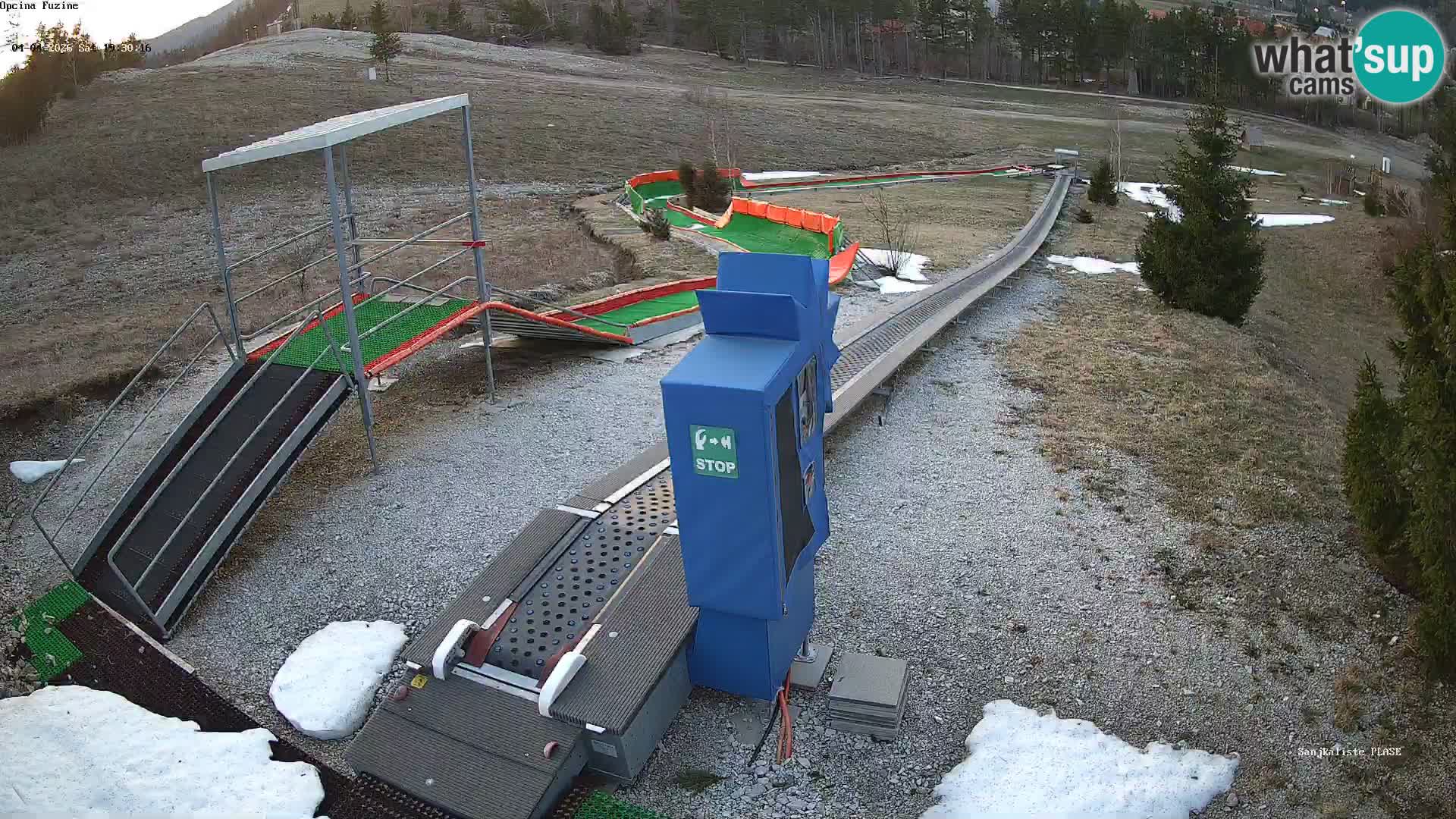 Live webcam Fužine toboggan run – Croatia