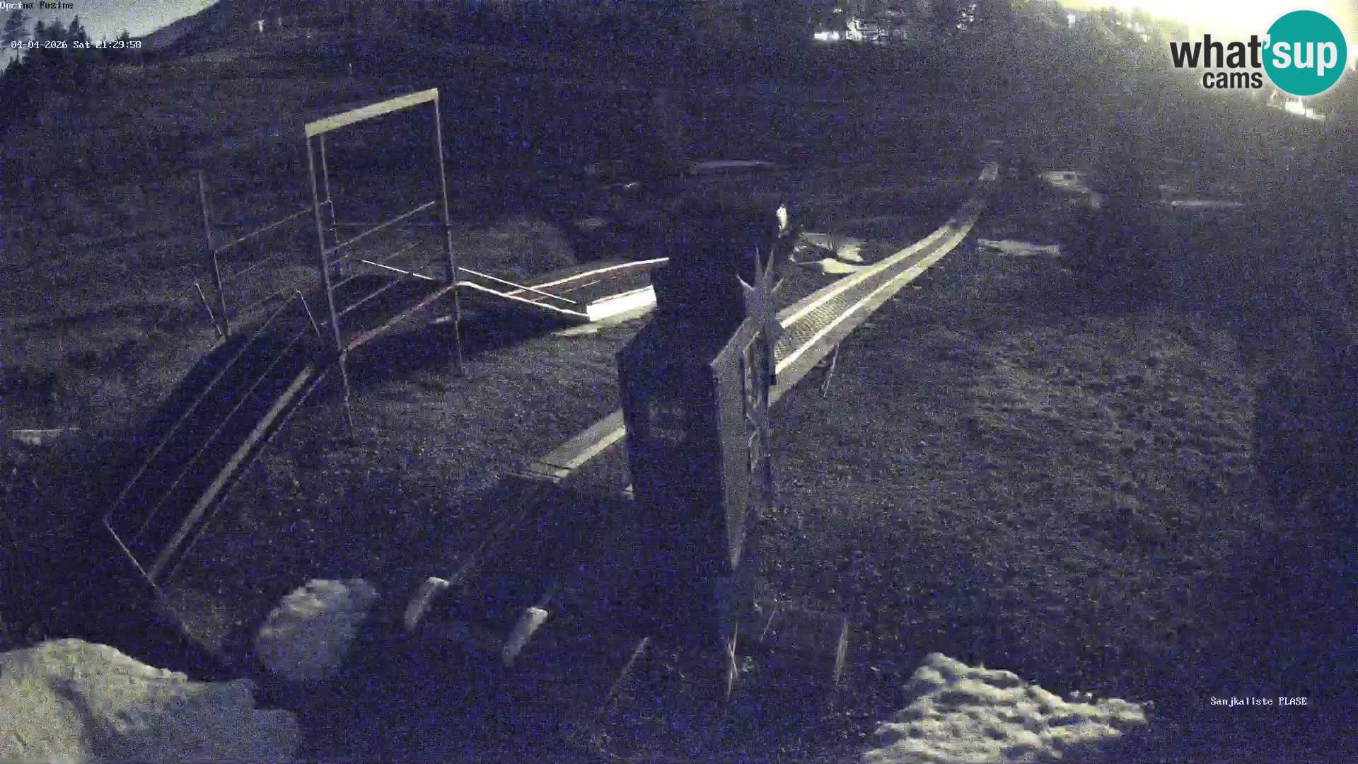 Live webcam Pista da slittino Fužine – Croazia