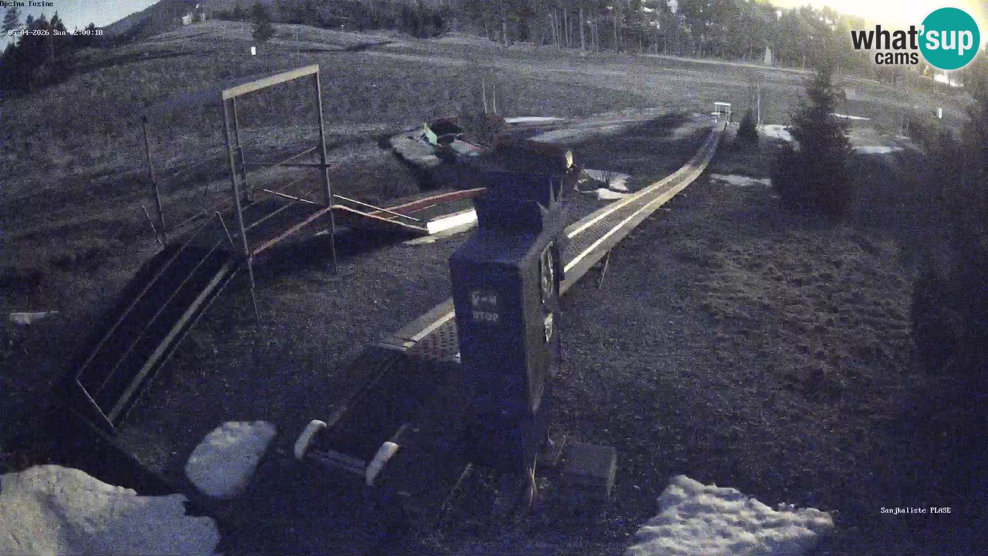 Live webcam Pista da slittino Fužine – Croazia