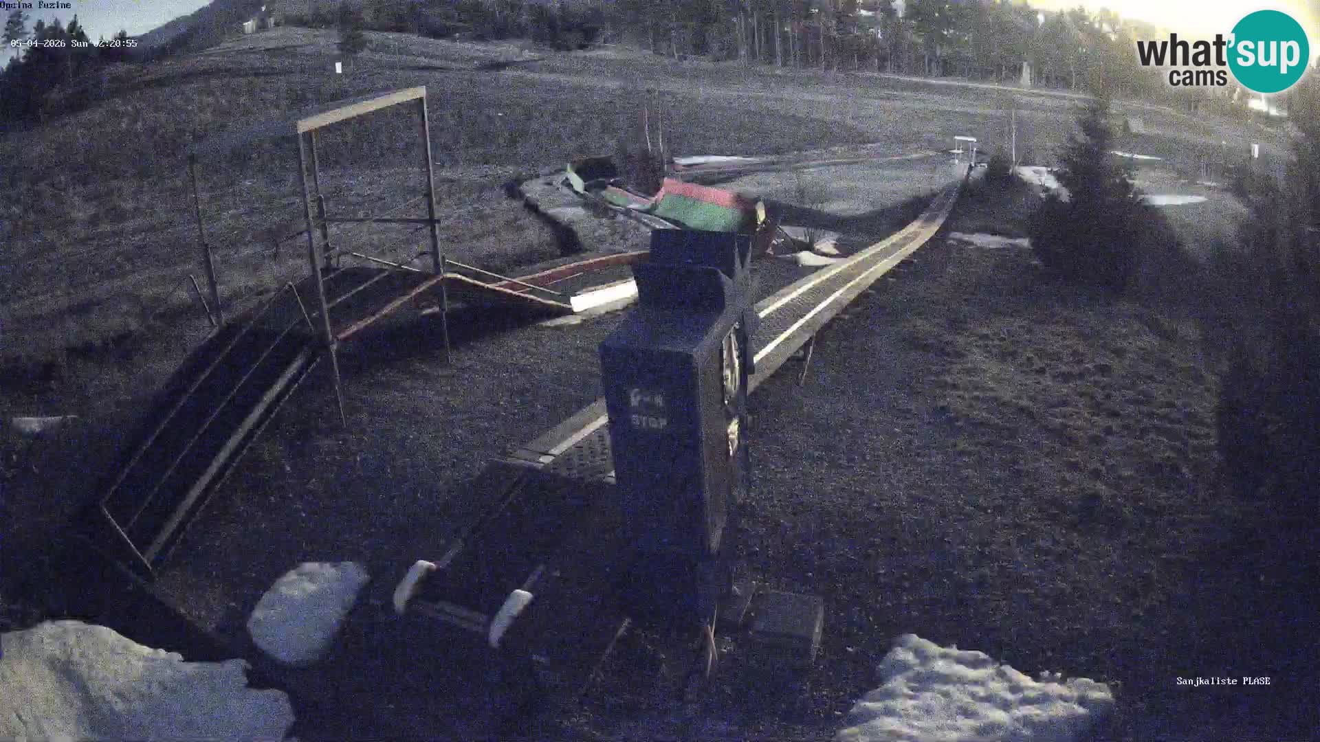 Webcam en vivo Pista de trineo Fužine – Croacia