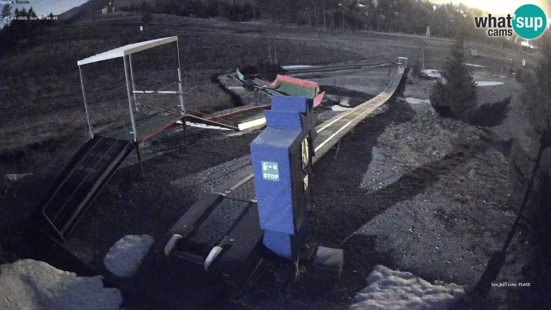 Webcam en vivo Pista de trineo Fužine – Croacia