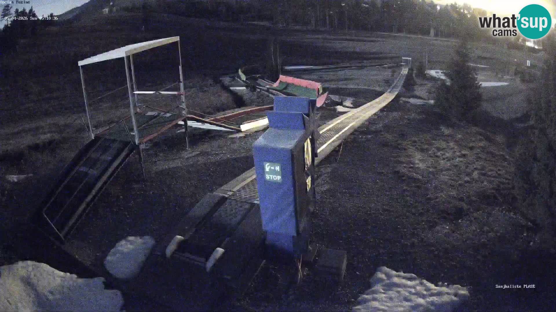 Live webcam Fužine toboggan run – Croatia