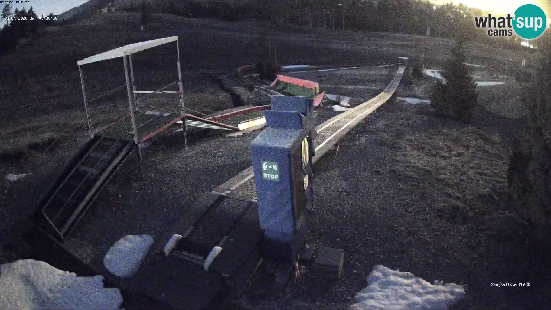 Live webcam Fužine toboggan run – Croatia