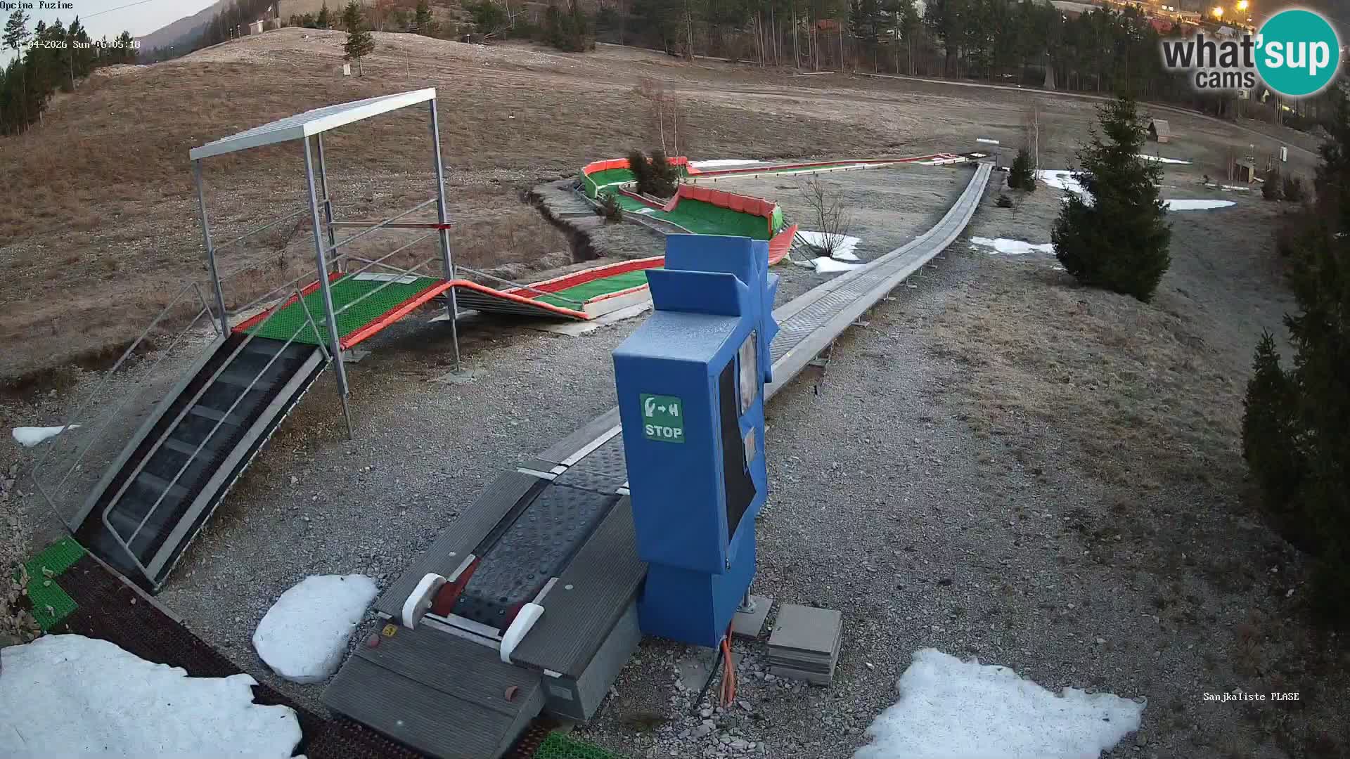 Webcam en direct Piste de luge de Fužine – Croatie