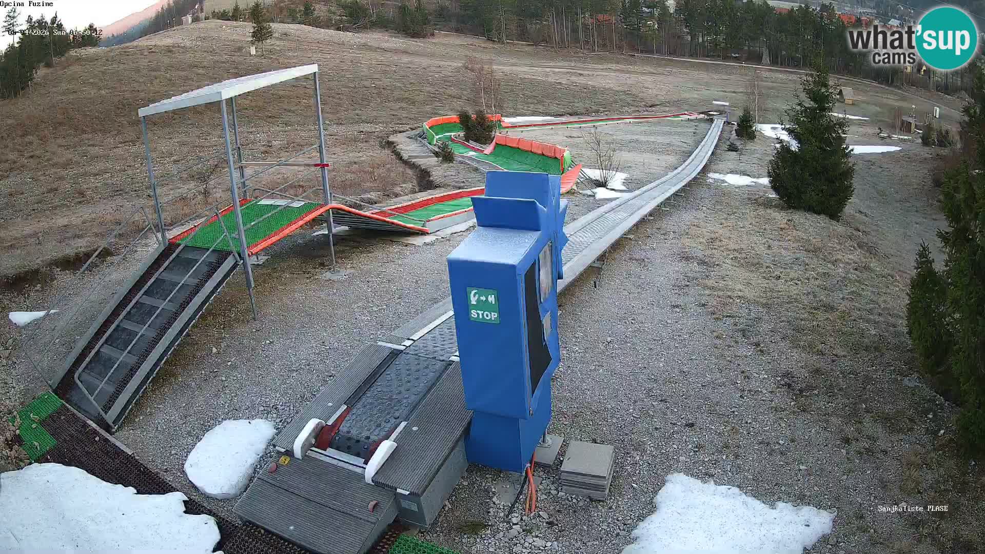 Live webcam Fužine toboggan run – Croatia