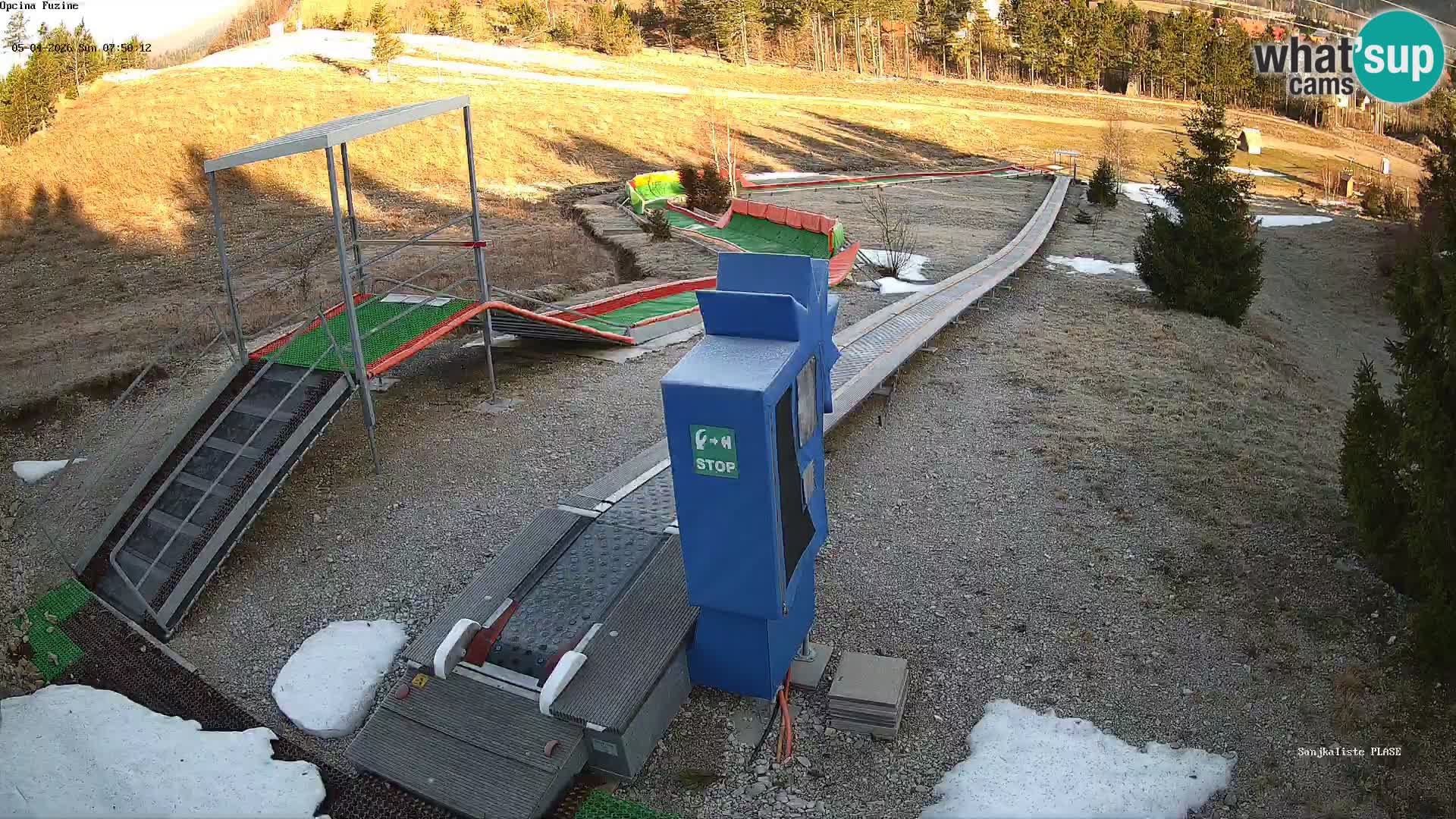 Live webcam Fužine toboggan run – Croatia