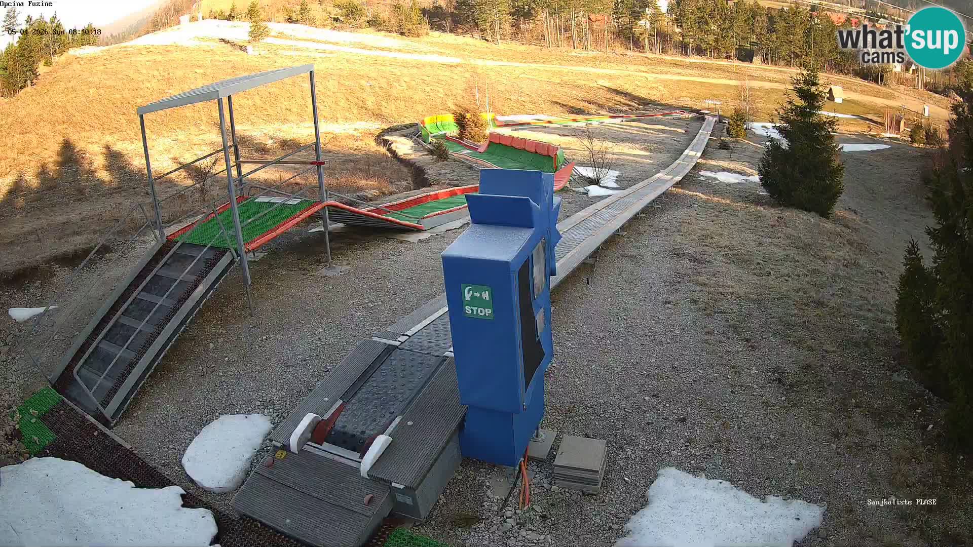 Live webcam Pista da slittino Fužine – Croazia