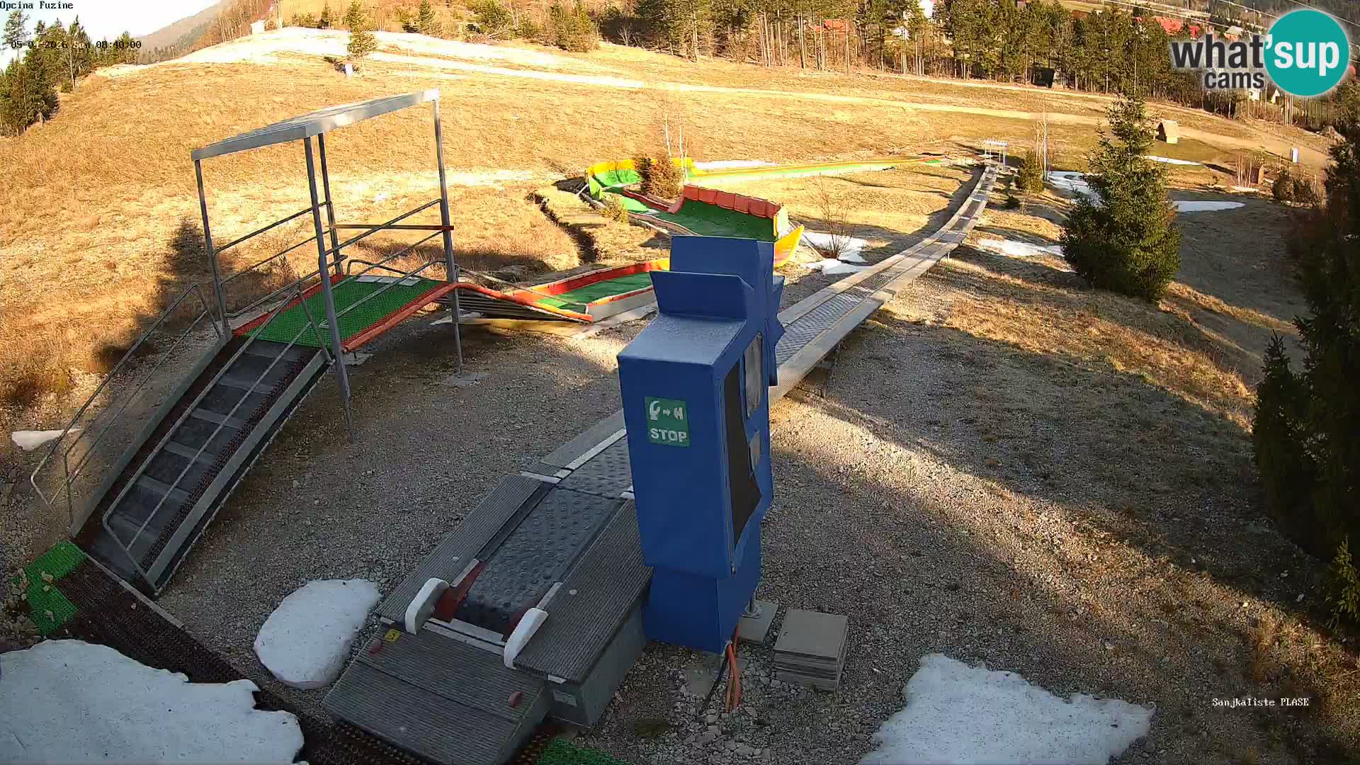 Live webcam Fužine toboggan run – Croatia