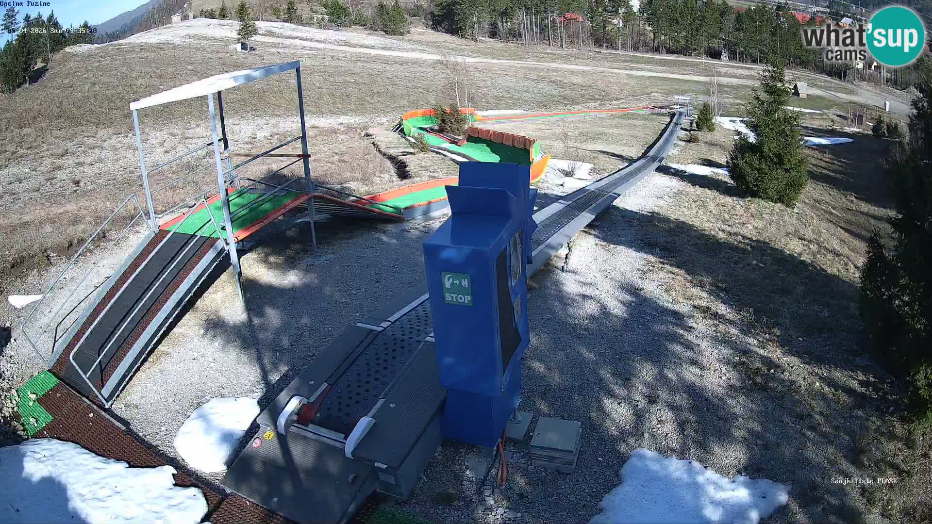 Webcam en direct Piste de luge de Fužine – Croatie