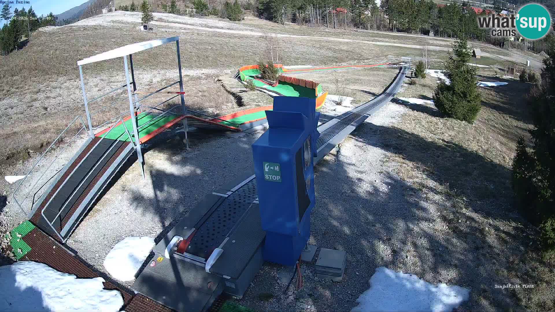 Live webcam Pista da slittino Fužine – Croazia