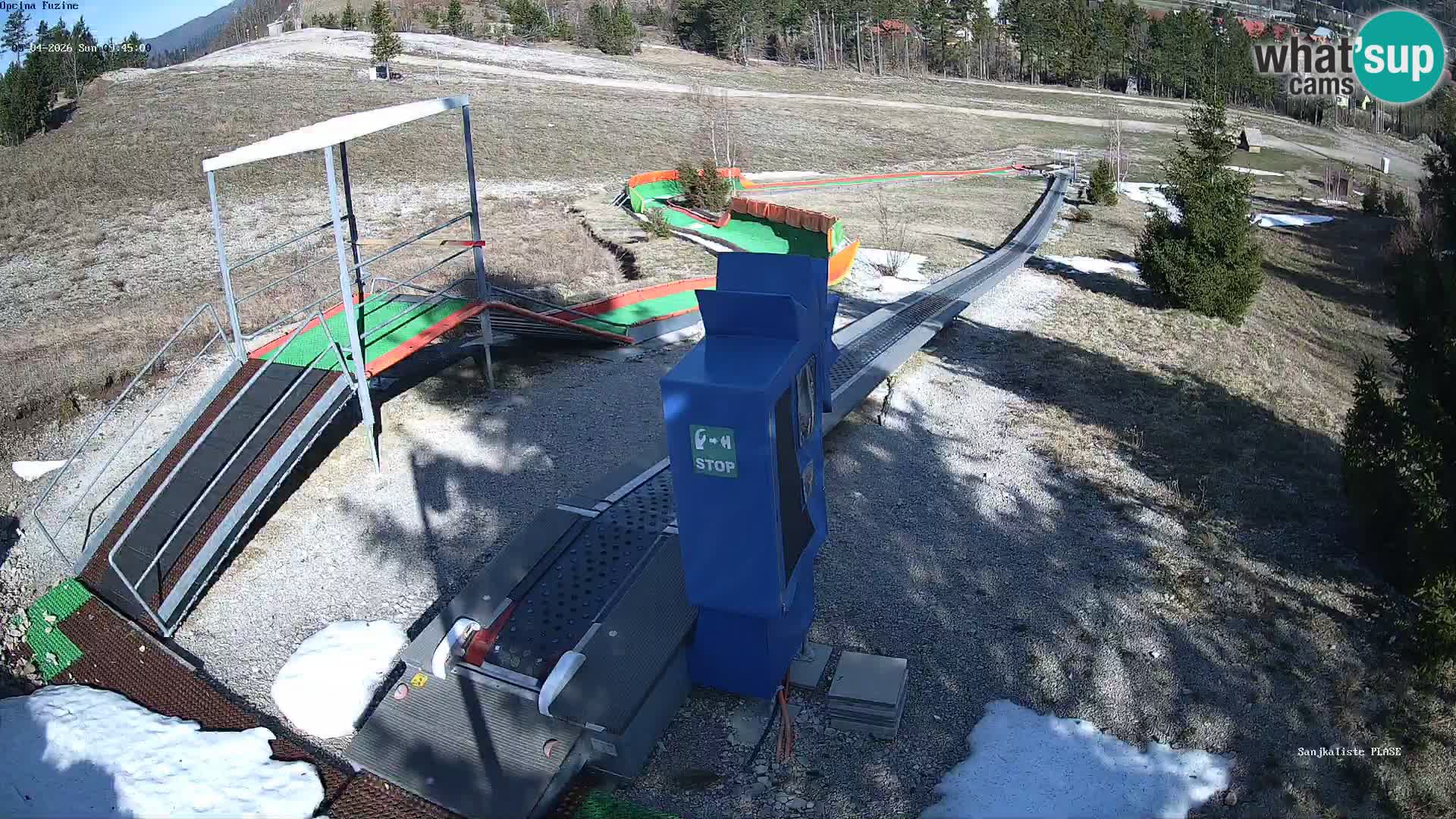 Live webcam Fužine toboggan run – Croatia