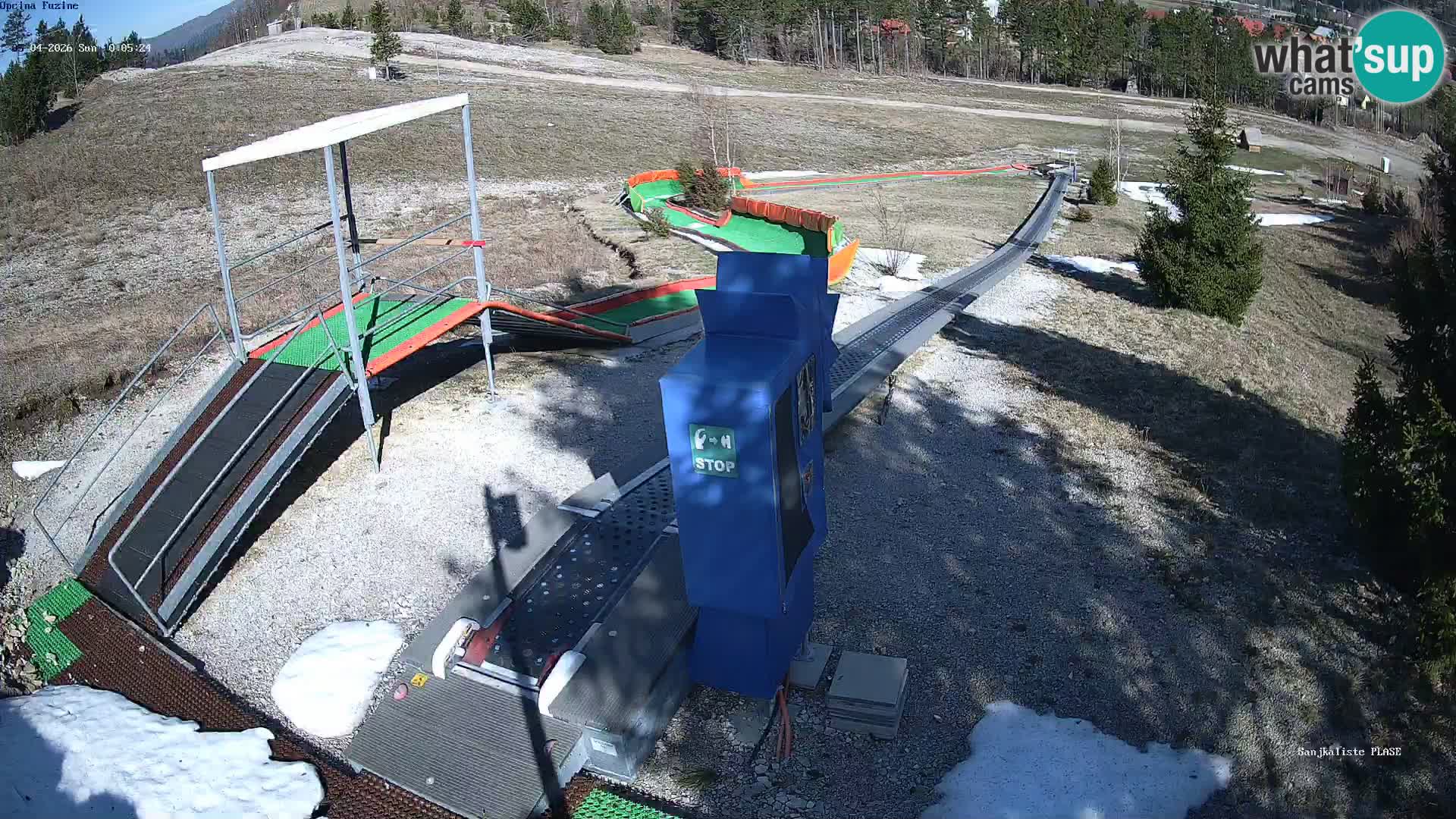 Live webcam Fužine toboggan run – Croatia