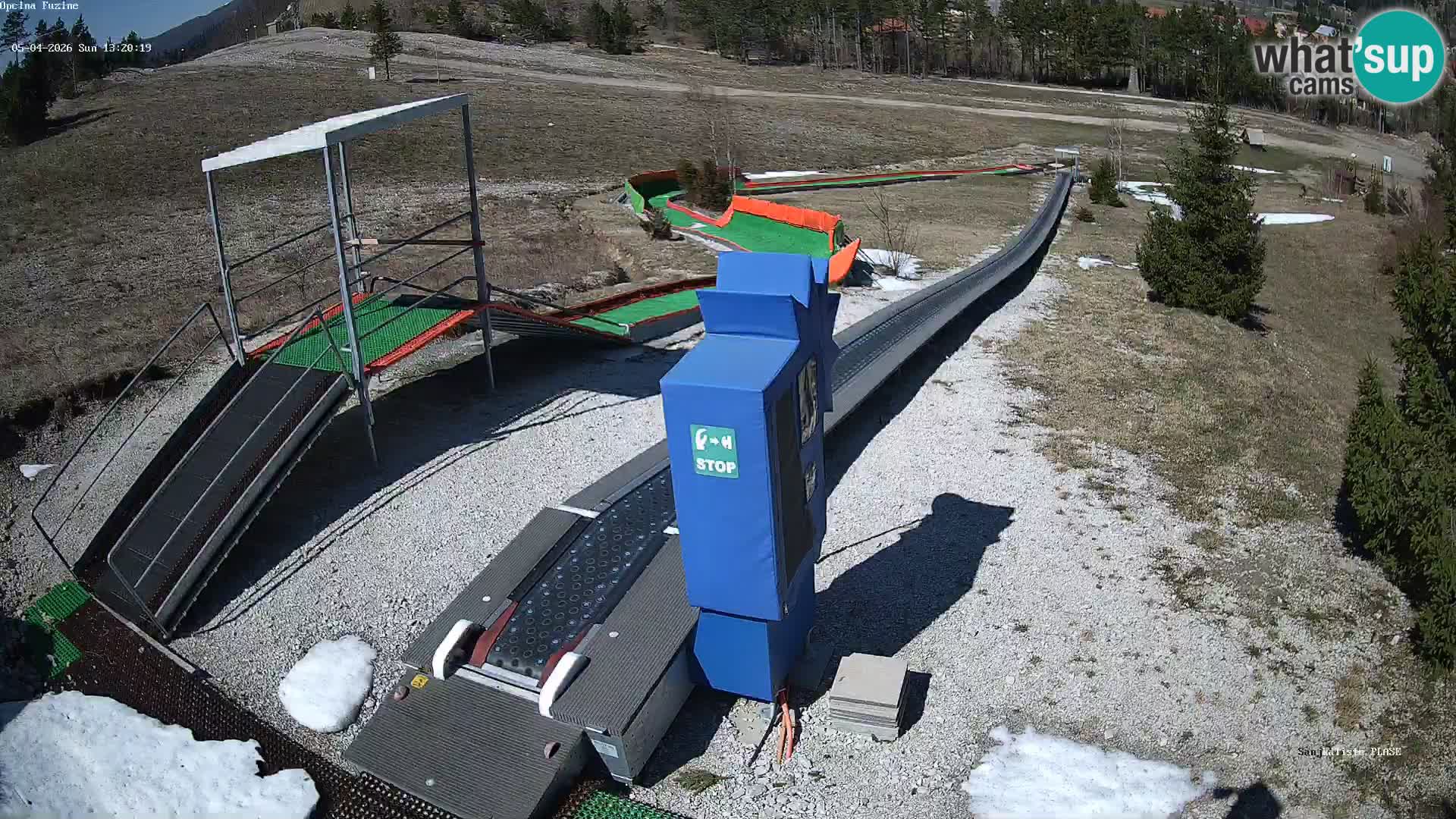 Live webcam Pista da slittino Fužine – Croazia