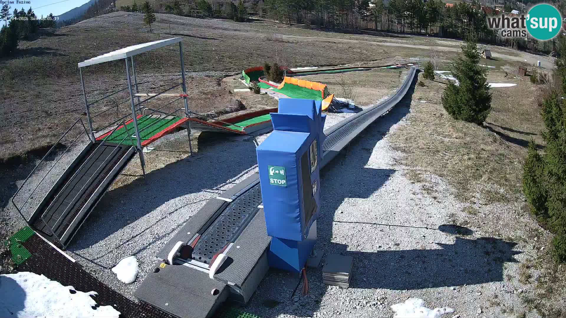 Live webcam Fužine toboggan run – Croatia