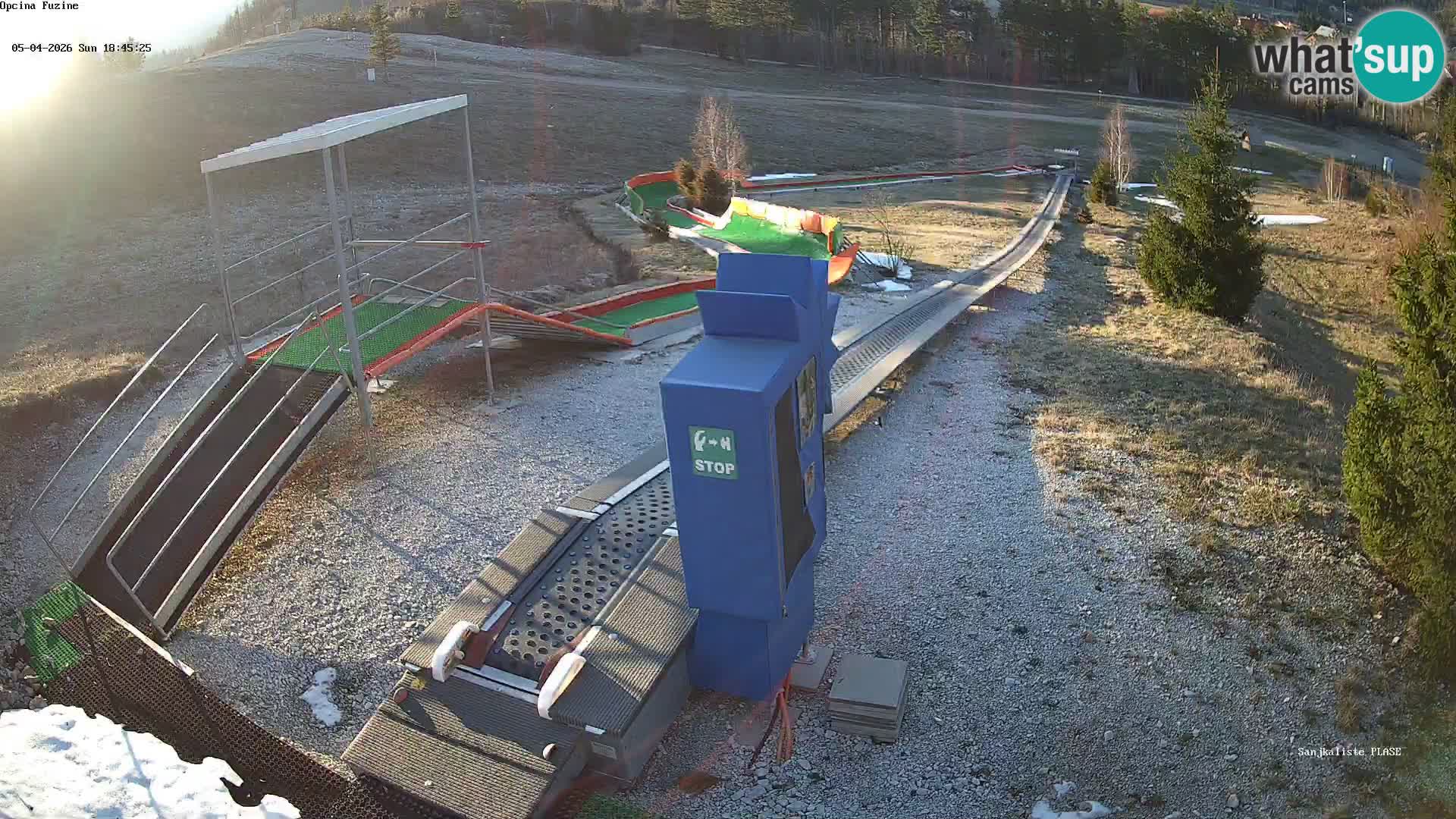 Live webcam Fužine toboggan run – Croatia