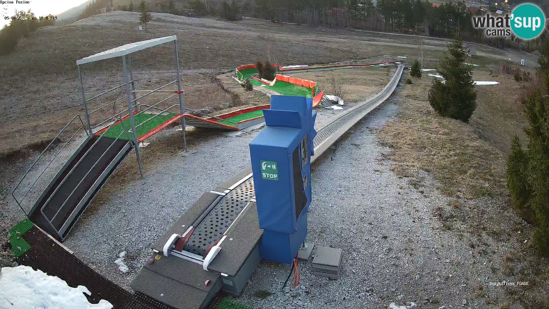 Live webcam Pista da slittino Fužine – Croazia