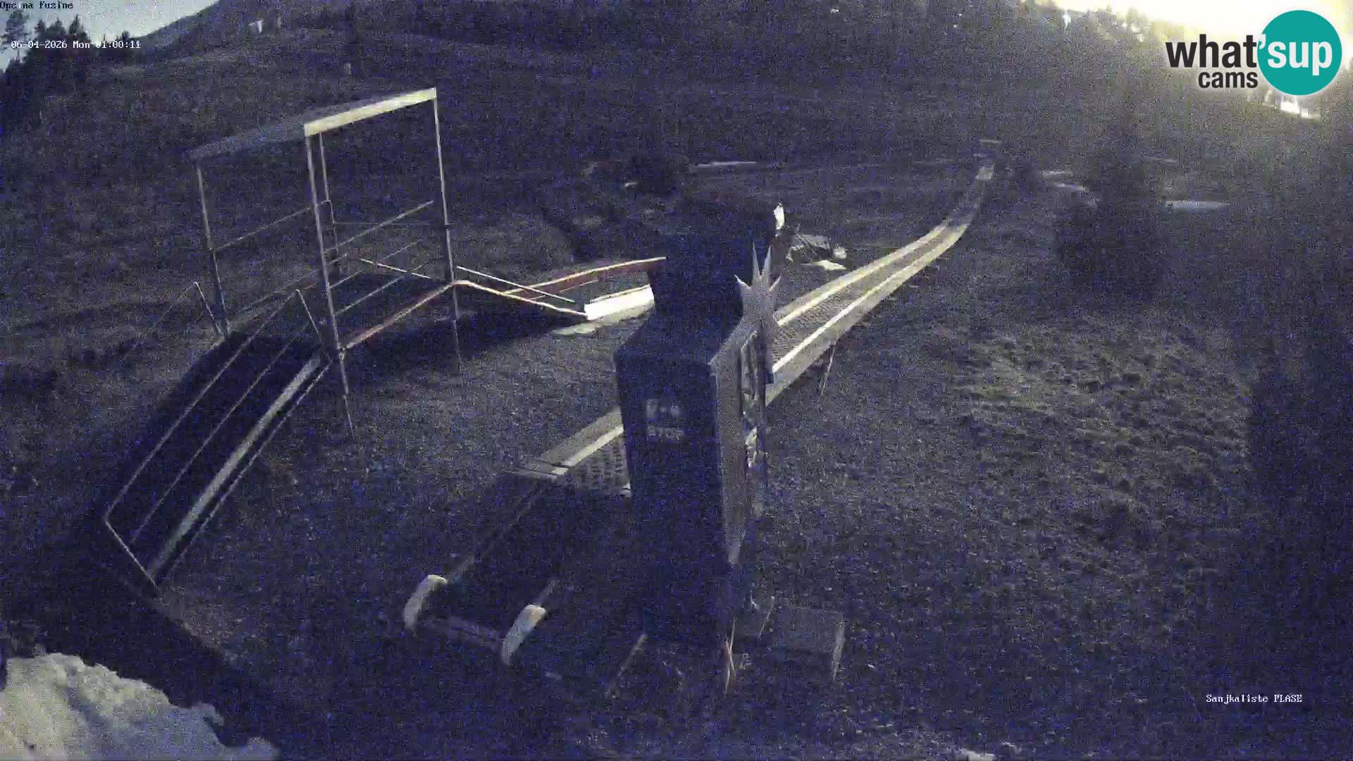 Live webcam Pista da slittino Fužine – Croazia