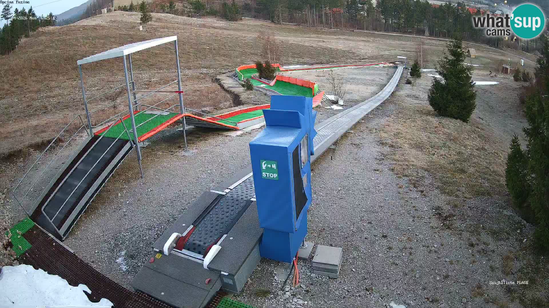 Live webcam Fužine toboggan run – Croatia