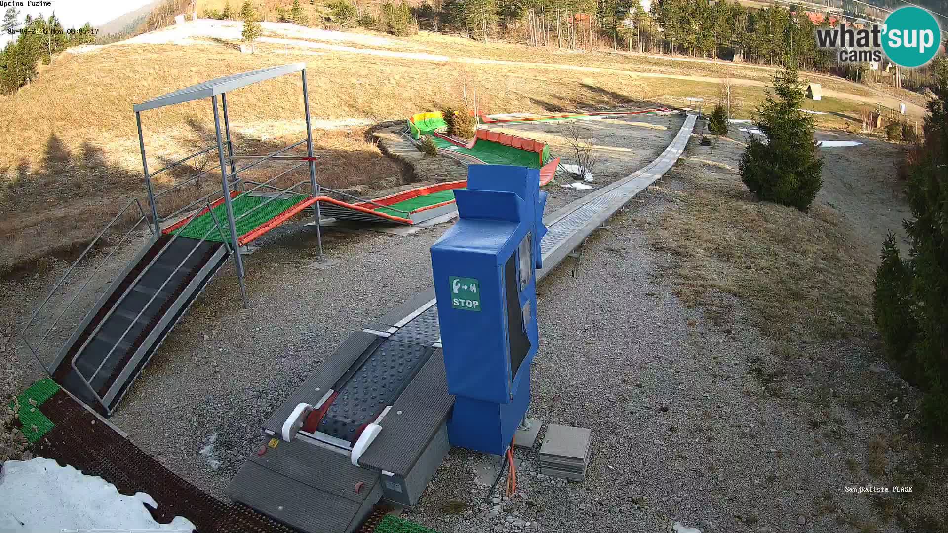 Live webcam Fužine toboggan run – Croatia