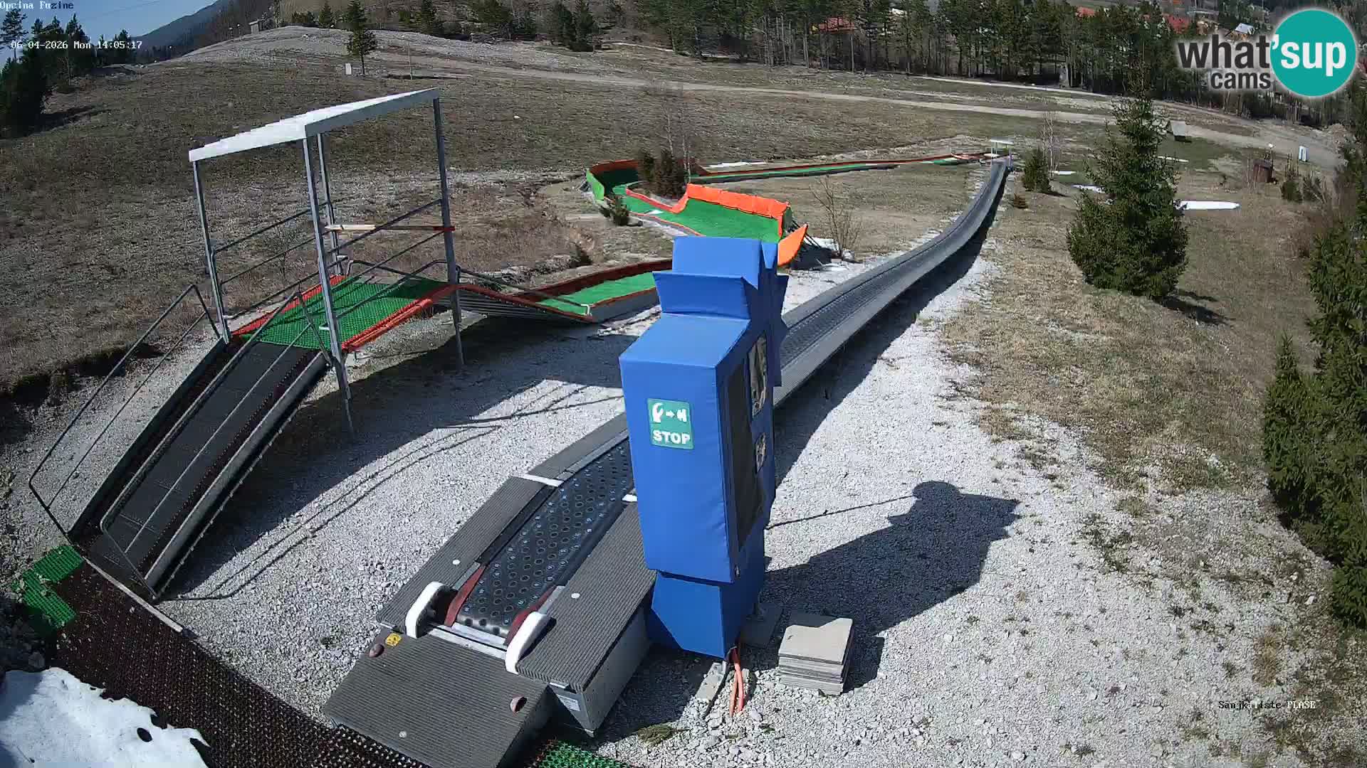 Spletna kamera v živo Sankališče Fužine – Hrvaška