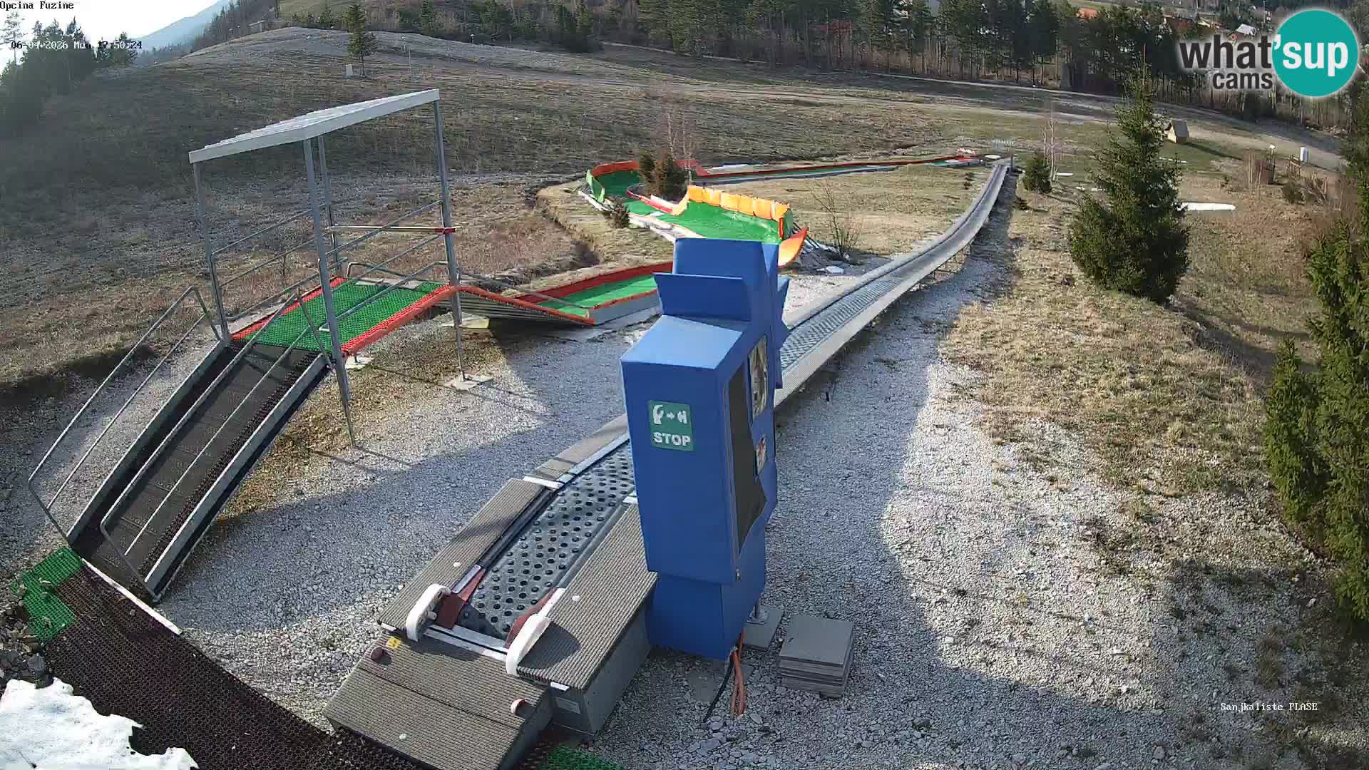 Webcam en direct Piste de luge de Fužine – Croatie