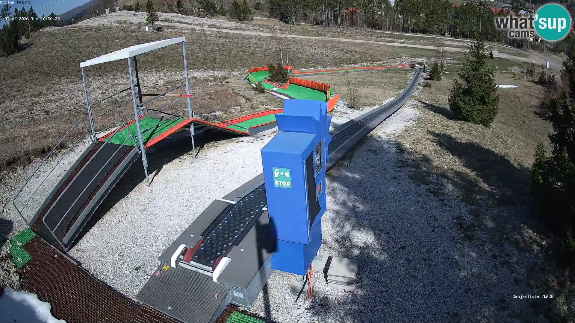 Live webcam Fužine toboggan run – Croatia