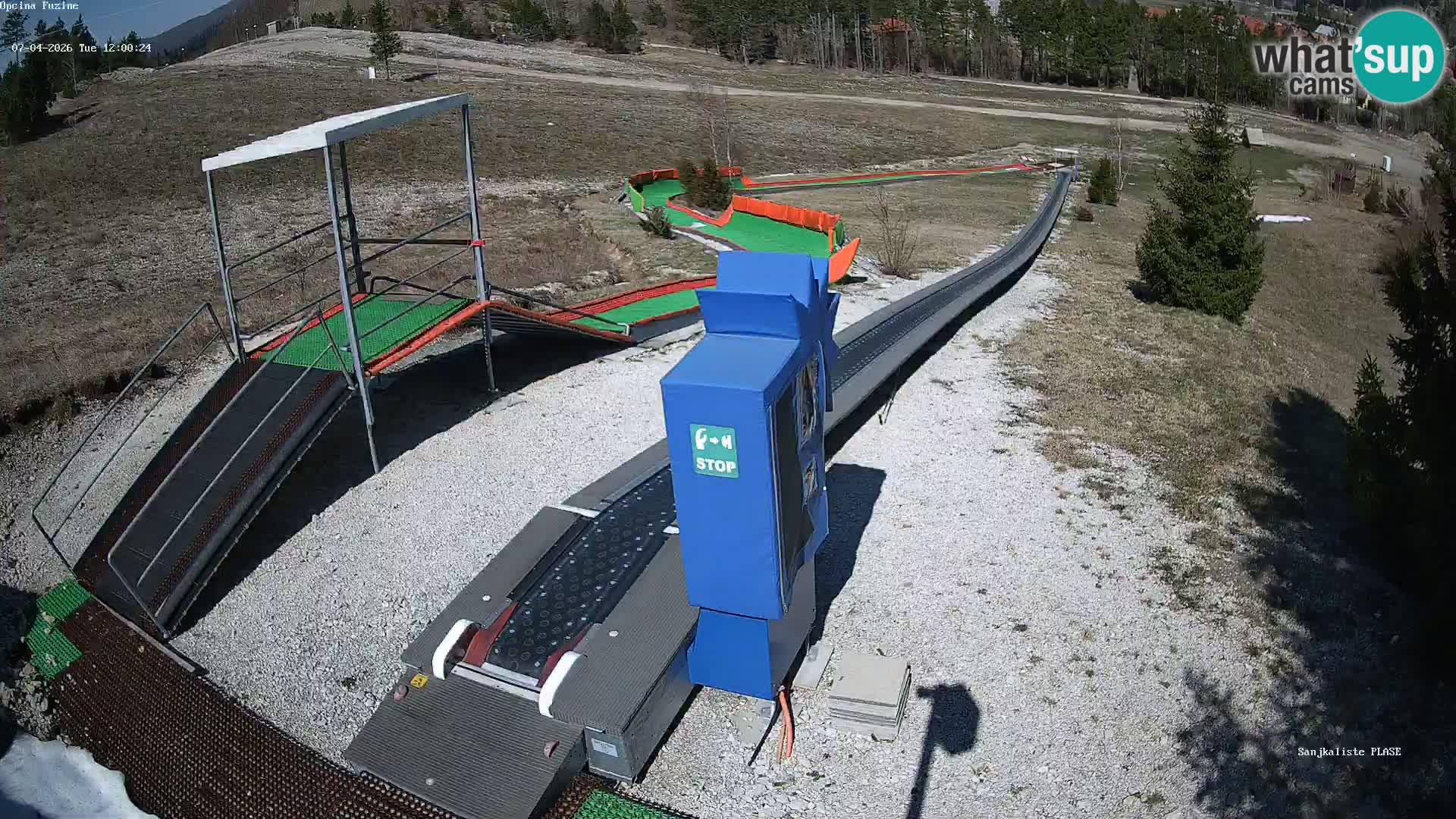Webcam en direct Piste de luge de Fužine – Croatie