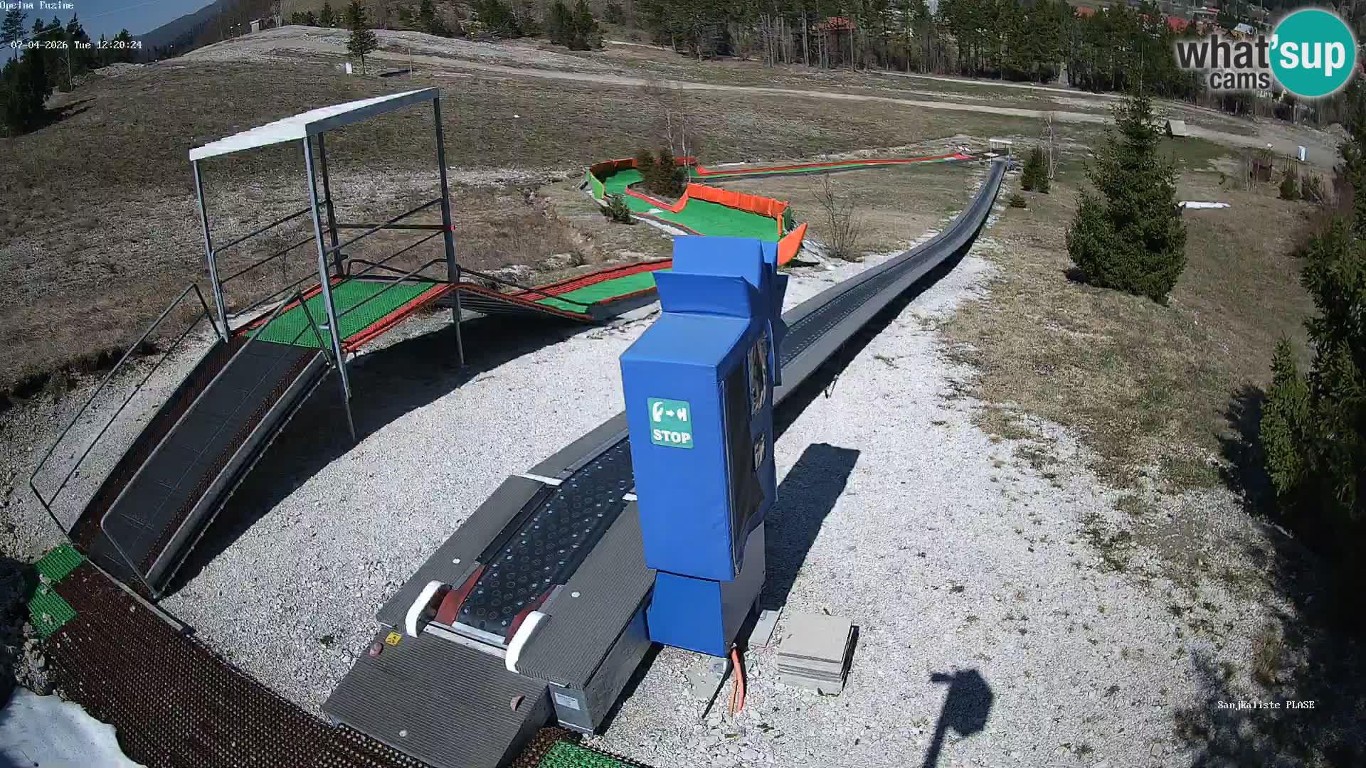 Live webcam Fužine toboggan run – Croatia