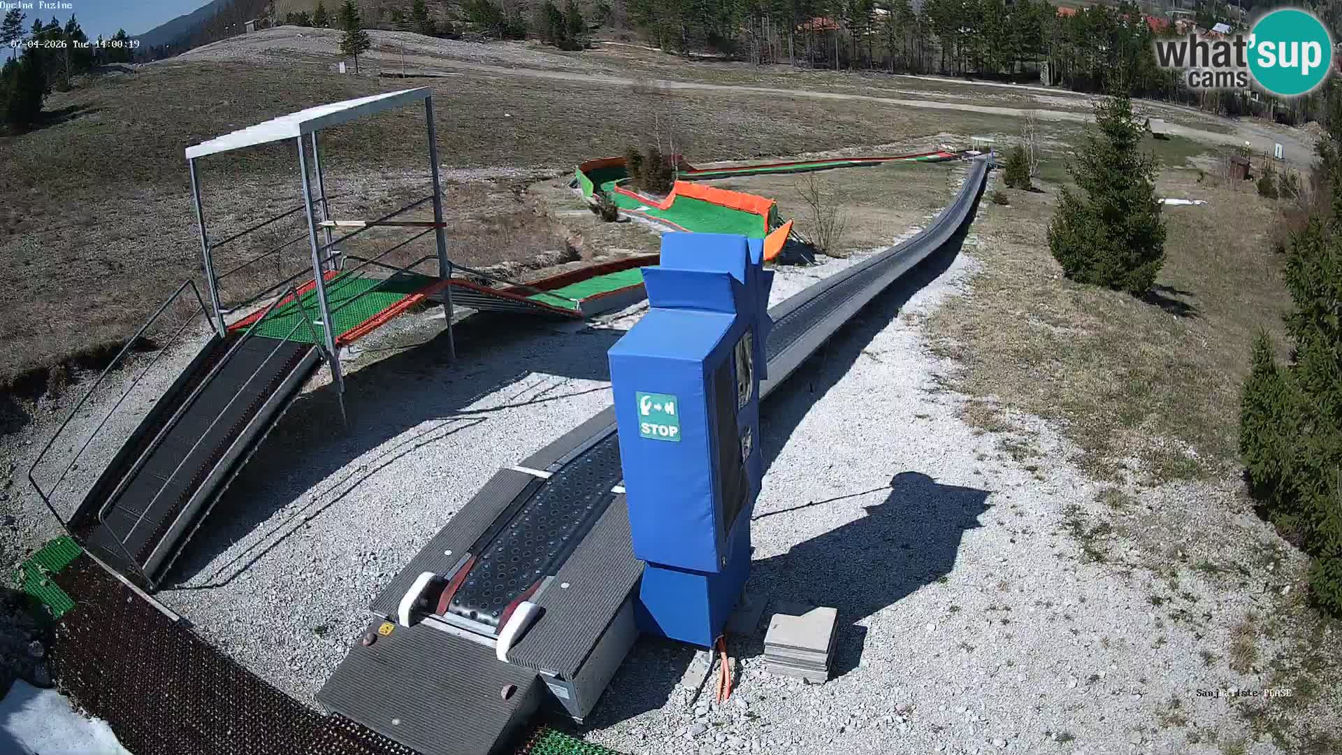 Live webcam Fužine toboggan run – Croatia