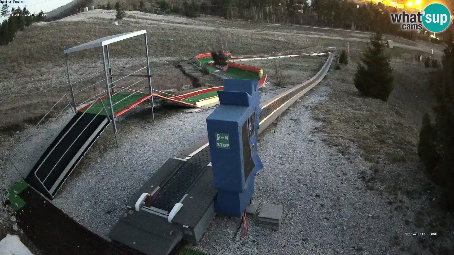 Live webcam Fužine toboggan run – Croatia