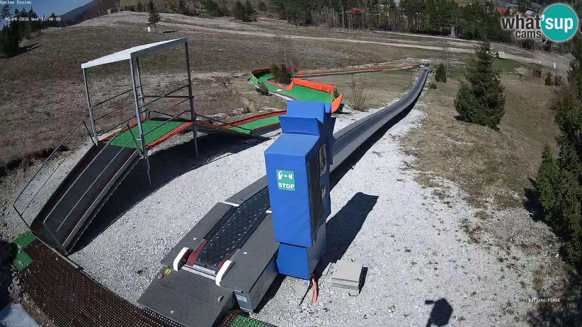 Live webcam Pista da slittino Fužine – Croazia